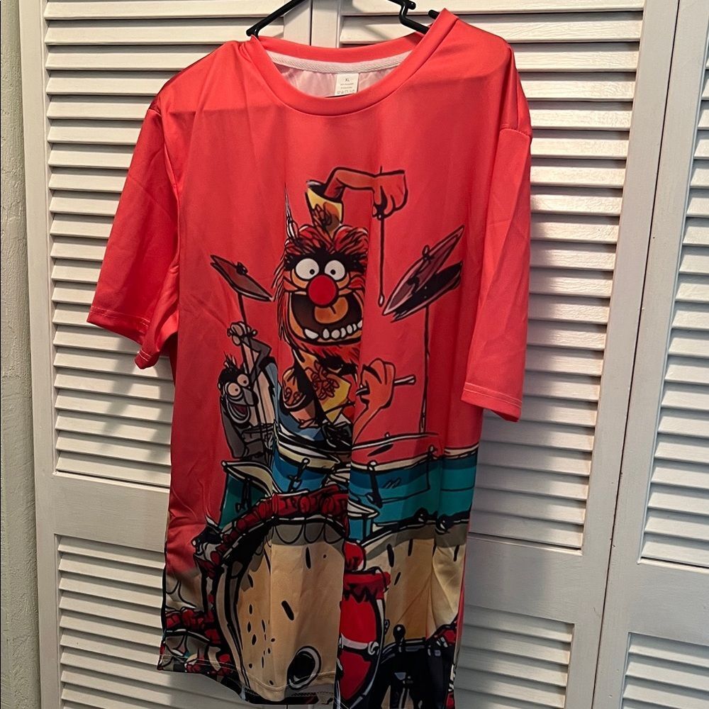 #1283= Unisex Animal Drum Graphic Shirt